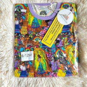 Bamboo Bliss Encanto Bodysuit Twirl Dress 6/12 NWT